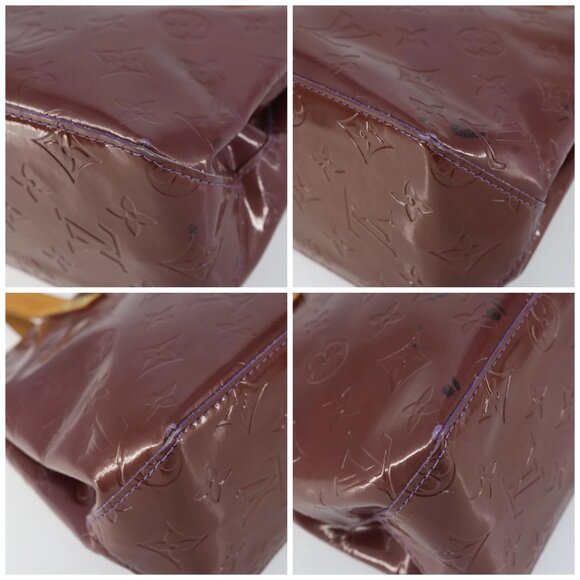 LOUIS VUITTON Monogram Vernis Reade PM Hand Bag Viole M91089 LV Auth 150037 - Picture 14 of 16